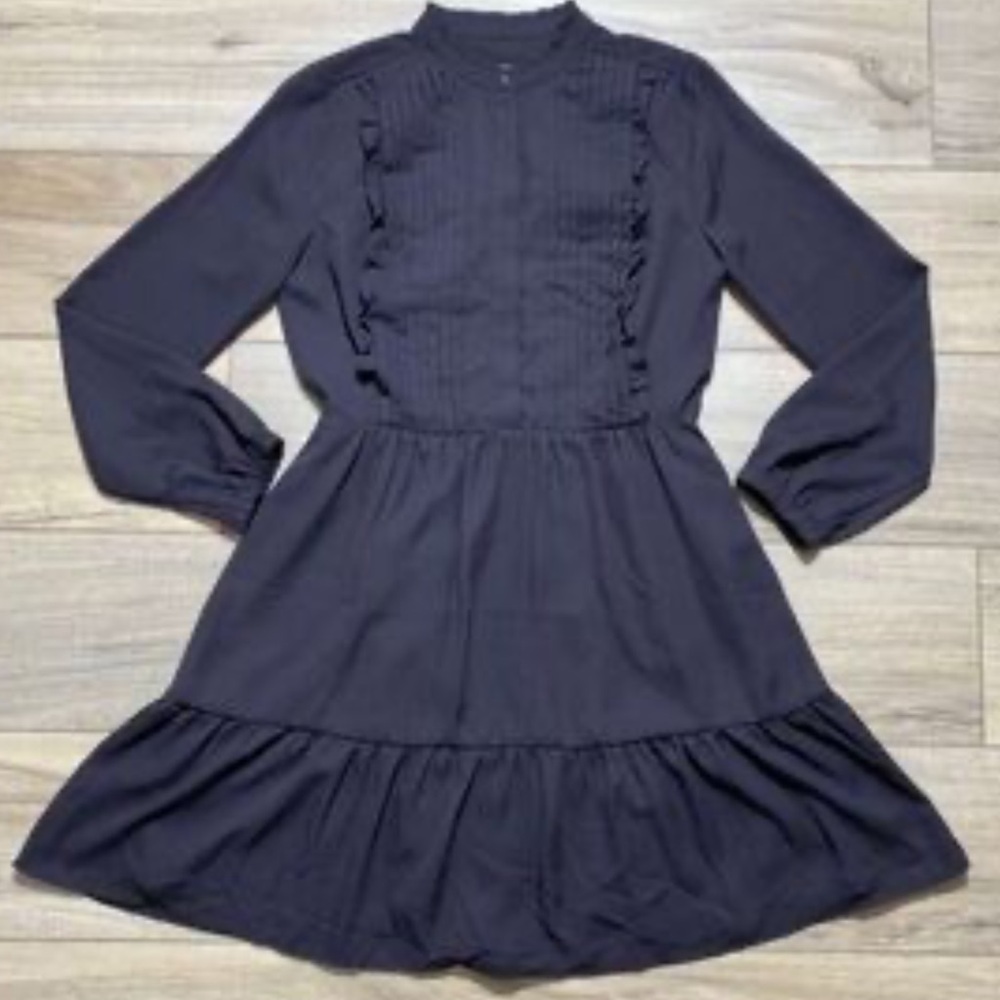 J. Crew Mercantile Ruffle Pintuck Dress - Picture 6 of 14